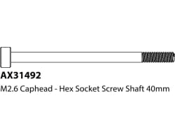 M2.6x40mm SHCS Socket Head Cap Screws (6) photo