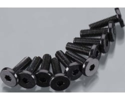 M3x10mm Oversized Flat Hex Socket (Black) (10pcs) photo