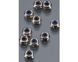 M2.5 Nylon Locking Hex Nut - Silver (10pcs) photo