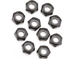 AXA1053 Nylon Locking Hex Nut M3 Black 10 photo