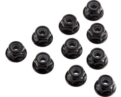 AX31250 Serrated Nylon Lock Nut Black 4mm 10 photo