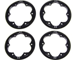 Aluminum Bead-Lock Ring (4)(Black) - Axial XR10 photo