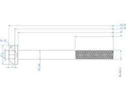 Steel Skid Plate Screw AX24 photo