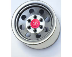 Raw Steel 2.2 Beadlock 6-Lug 8-Hole Wheels 12mm Hex (4) photo