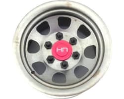 Raw Steel 2.2 Beadlock 6-Lug Wagon Wheels 12mm Hex (4) photo