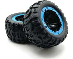 Slyder Mt Wheels/Tires Assembled Black/Blue photo