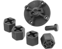 Wheel Hex Direct Drive Spur Holder and Dust Plug for the Q & M photo