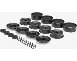 Sca-1e 1.9 Black Plastic Beadlock Wheel Set 4 photo