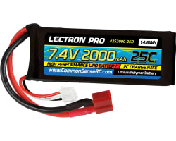 7.4v 2000mah 25c LiPo Battery with Deans-Type Connector photo