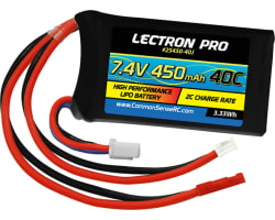 7.4V 450mAh 40C LiPo Battery with JST and SCX24 Connector photo