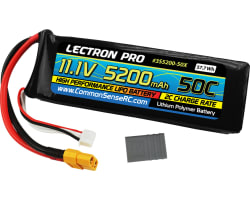 Lectron Pro 11.1v 5200mah 50c LiPo Battery Xt60/TRA Plug photo