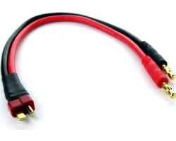 T-plug style connector Charging Adapter With Banana Plugs photo