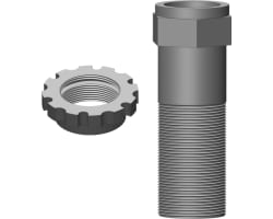 Servo Saver Shaft W/ Nut - Aluminum - 1 Pc: Dementor, Kronos, Py photo