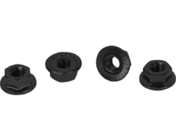 Core RC - Serrated Alloy M4 Nuts - Black - pk4 photo