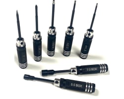 Aluminum Mini-Tool Set 7 Pieces Metric photo
