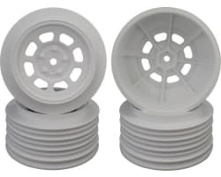 4 Pieces Speedway Sc Wheels for SC10 / Sc5m +3mm White photo