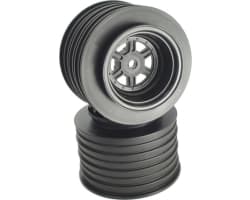 Gambler Rear Sprint Wheels with 12mm Hex / Ae -Tlr / Black (4) photo