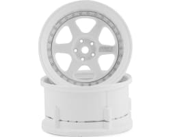 Drift Element 6 Spoke Drift Wheels (Triple White W/Silver Rivets photo