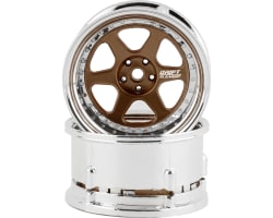 Drift Element 6 Spoke Drift Wheels (Bronze & Chrome) (2) photo