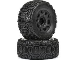 Warthog SC 2.2 /3.0 Off-Road Tires Mounted on Ripper Black 6x30 photo