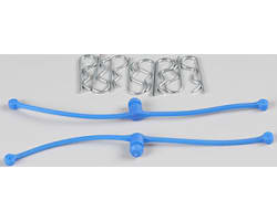 Blue Body Clips 25.4mm long 1.3mm wire (8) photo