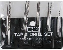 10pc Standard Tap & Drill Assorted photo