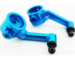 Aluminum Steering Blocks (blue) - ECX 2WD photo