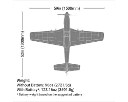 P-51d Mustang 1.5m Bnf Basic photo