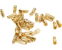 Gold Bullet Connector Male 3.5mm (30) photo