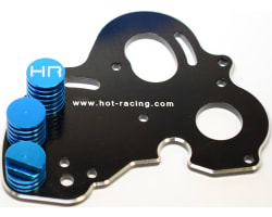 Aluminum Dual Motor Heat Sink Motor Mount Plate - TRA E-Revo photo