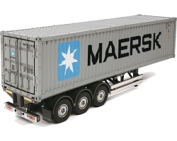 1/14 40ft 3-Axle Maersk Shipping Container W/ Semi-Trailer Kit photo