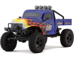 FX118 Fury Wagon 1/18 RTR brushless Rock Crawler (Blue/Flames) photo