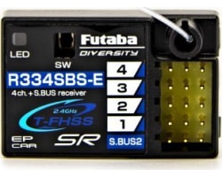 R334SBS-E Super Response T-FHSS Telemetry 4-Channel Radio Link photo