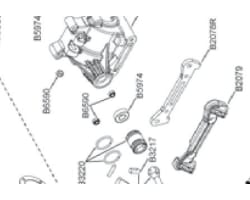 Aluminum One-Piece Hinge Pin Brace (Rear Brace - Rear Susp) photo