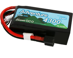 11.4V 4300mAh 3S1P 60C LiPo: Deans And XT60 photo