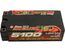 7.6V 5100mAh 2S 130C HV Lipo: 5.0mm BULLET photo