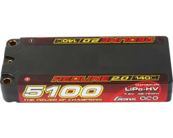 Gens ace Redline 2.0 5100mAh 2S 140C 7.6V HV LCG Mid-size Lipo B photo