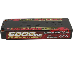 7.6V 6000mAh 2S 130C HV LiPo: 5.0mm BULLET photo