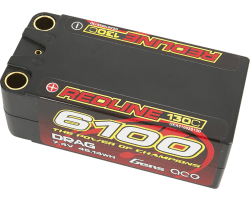 7.4 6100 mAh 2S 130C LiPo Hard Case 8mm Bullet photo