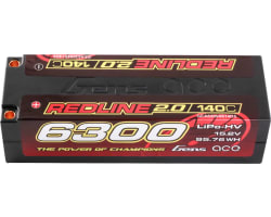 15.2V 6300mAh 4S 140C LiHV 5.0mm bullet redline 2.0 photo