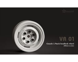 1.9 Vr01 Beadlock Wheels White 12mm hex - pair photo