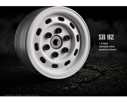 1.9 Sr02 Beadlock Wheels (Gloss White) (2) photo