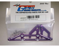 HPI Nitro RS4 Rally Purple Aluminum Rear Body Mount photo