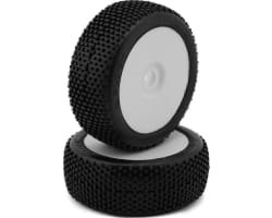 Block Pre-Mounted 1/8 Buggy Tires (White) (2) (S25 - Super Soft) photo