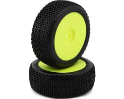 Block Pre-Mounted 1/8 Buggy Tires (Yellow) (2) (S25 - Super Soft photo