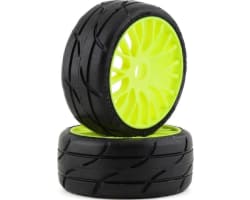 Gt - To3 Revo Belted Pre-Mounted 1/8 Buggy Tires (Yellow) (2) (X photo