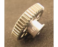 46t 64p Hard Anodized Aluminum Pinion Gear photo