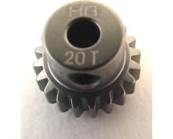 20t 48p Hard Anodized Aluminum Pinion Gear 1/8 Inch Bore photo