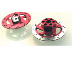 Red Aluminum 32mm Faux Brake Hex Adpters photo