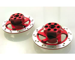 Red Aluminum 32mm Faux Brake Hex Adpters photo